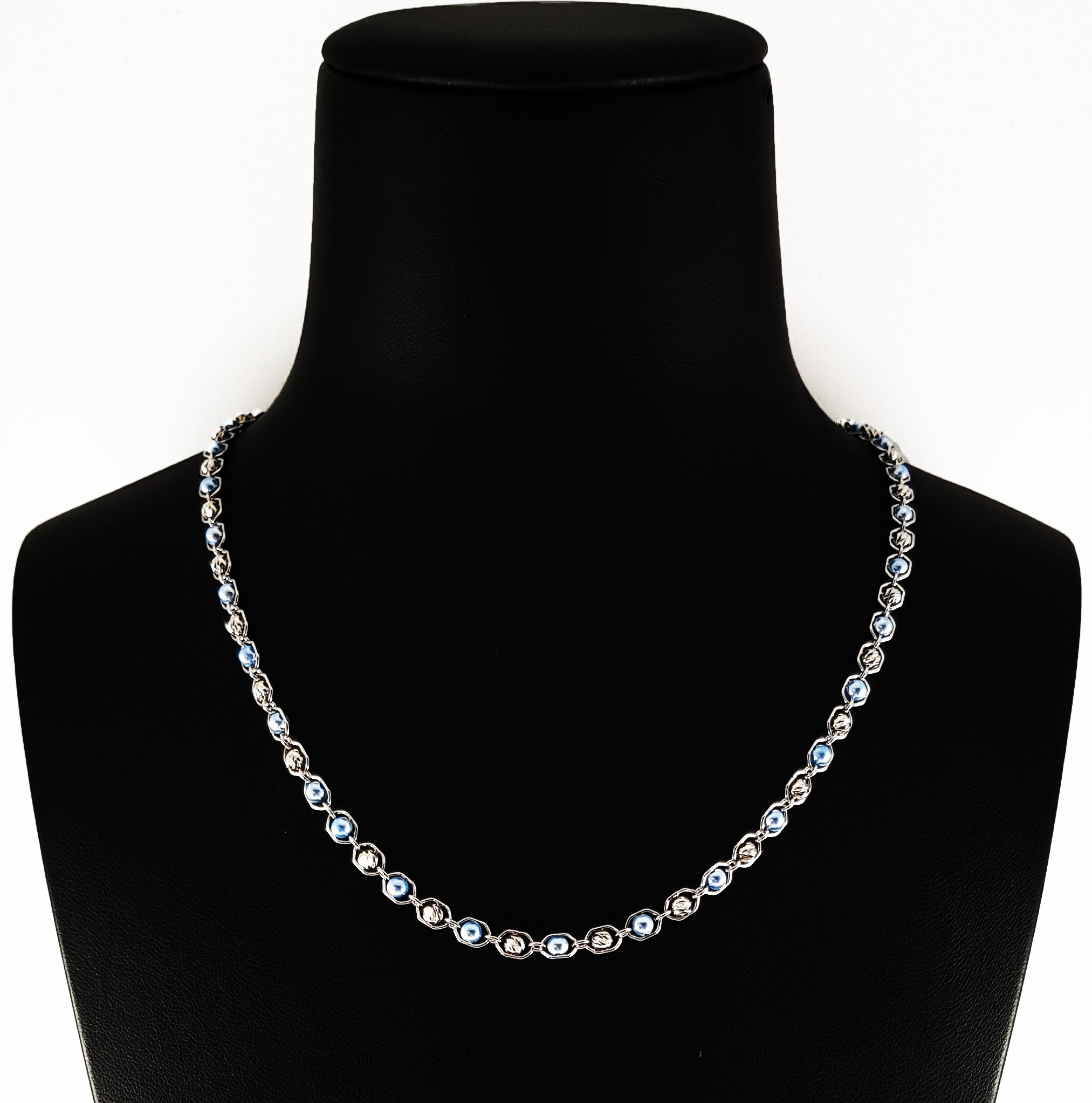 Collana in Argento 925 con Perle Celesti