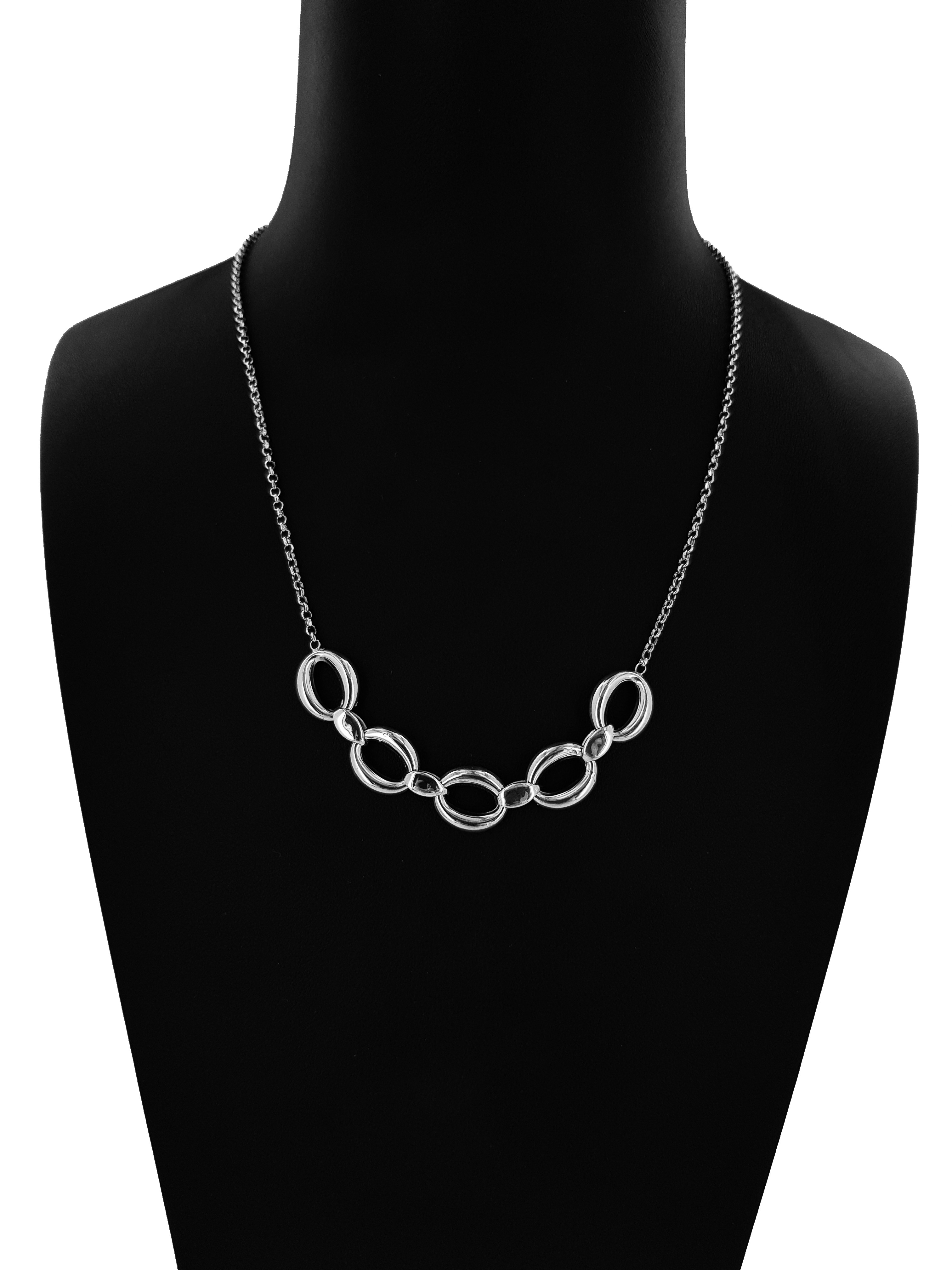Collana Catena in Argento 925 con Maglie Rolò