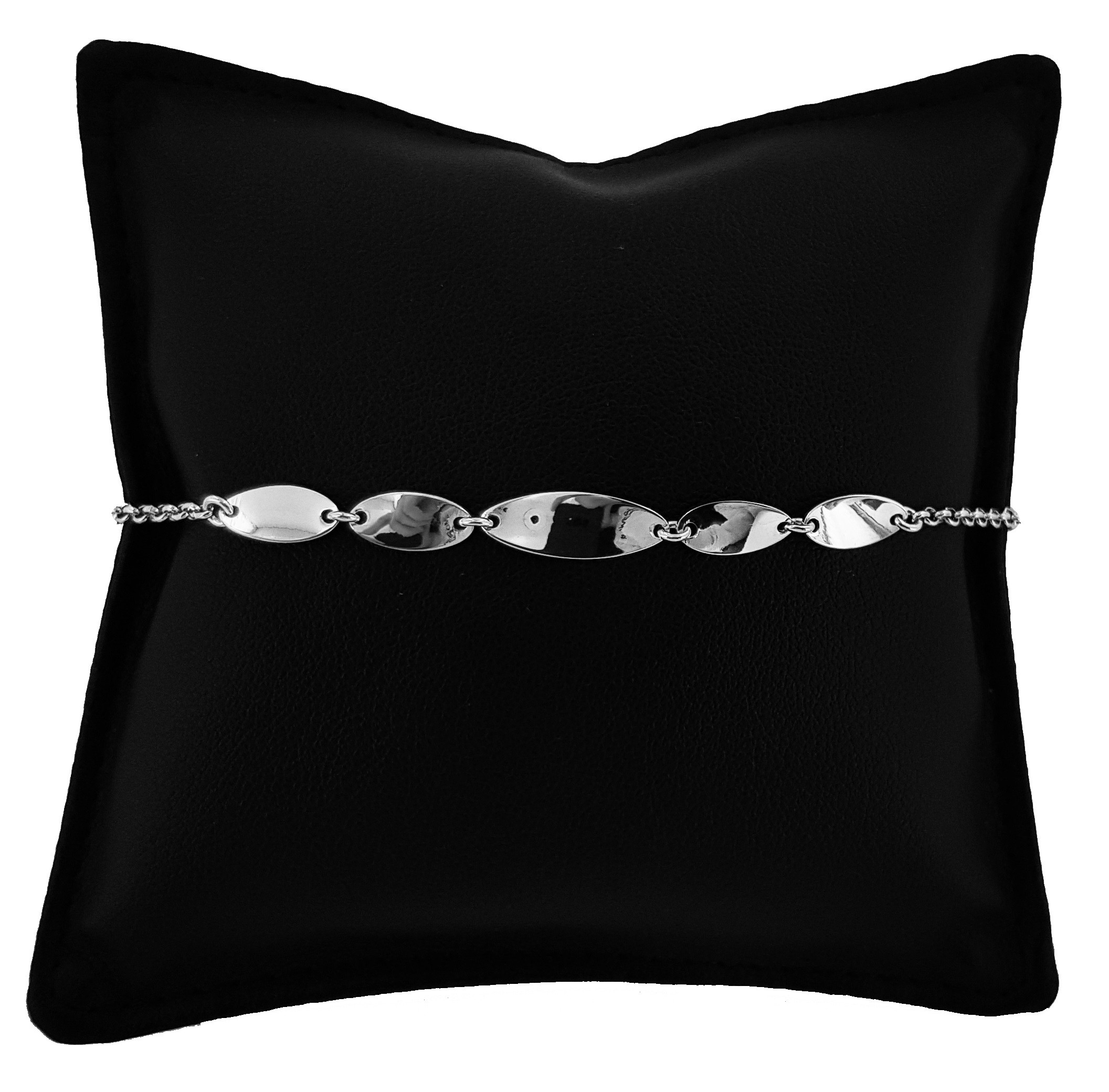 Bracciale Catena in Argento 925 con Foglie 