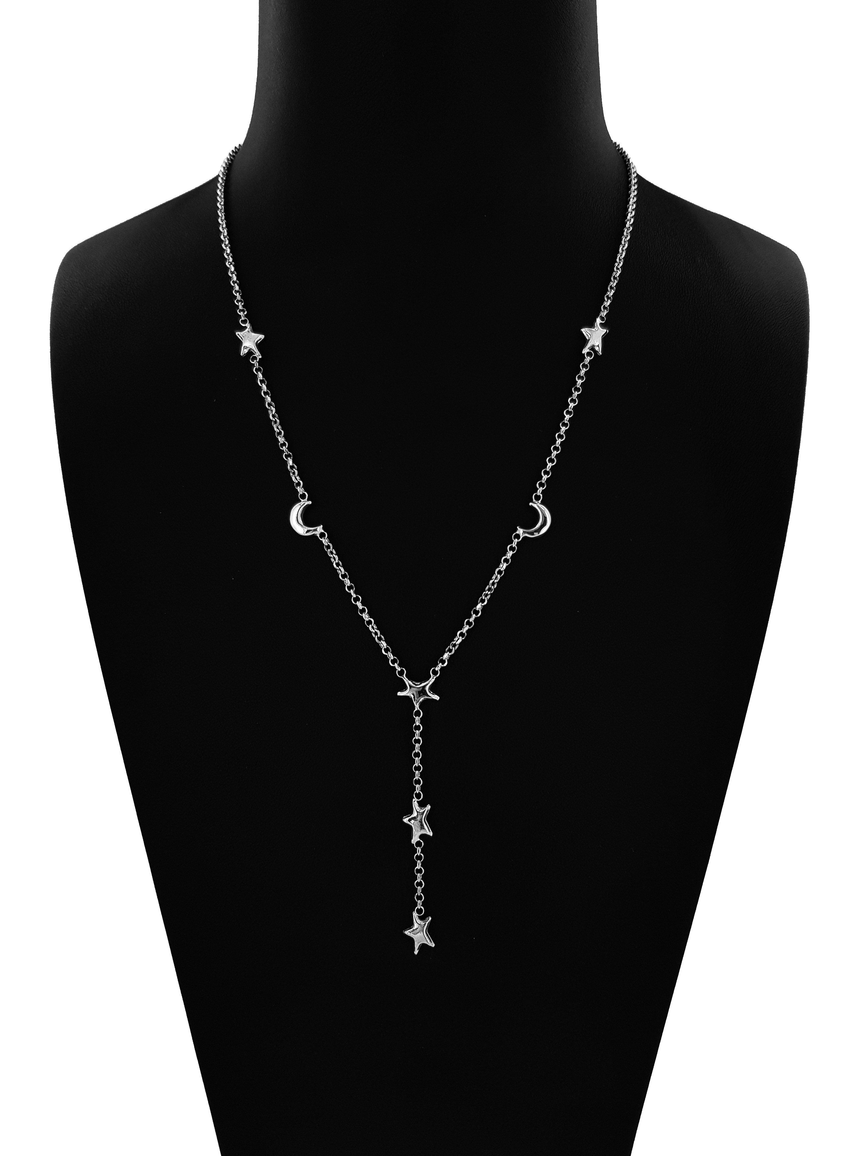 Collana in Argento 925 con Pendente Stelle