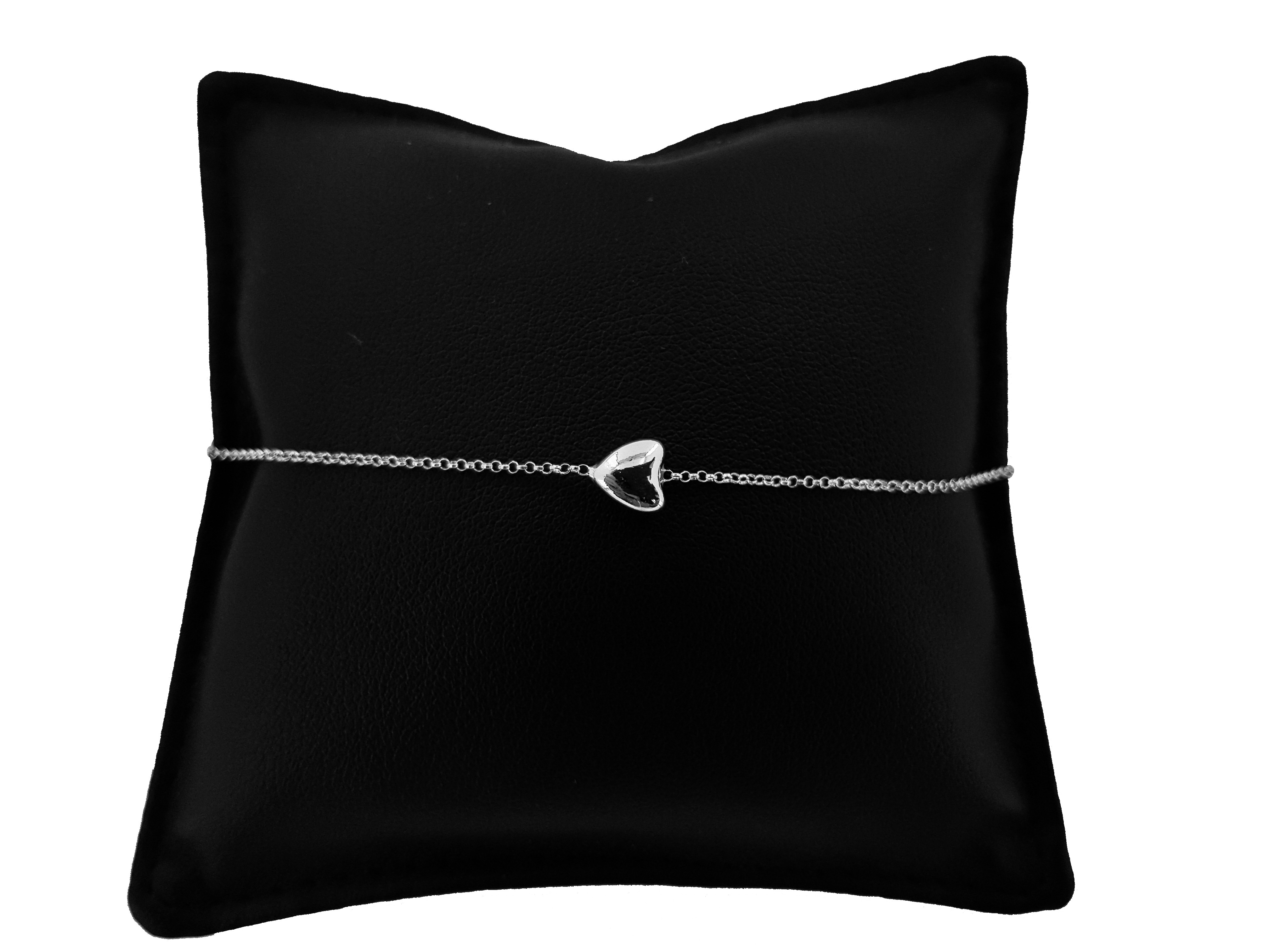 Bracciale Catena Minimal in Argento 925 con Cuore