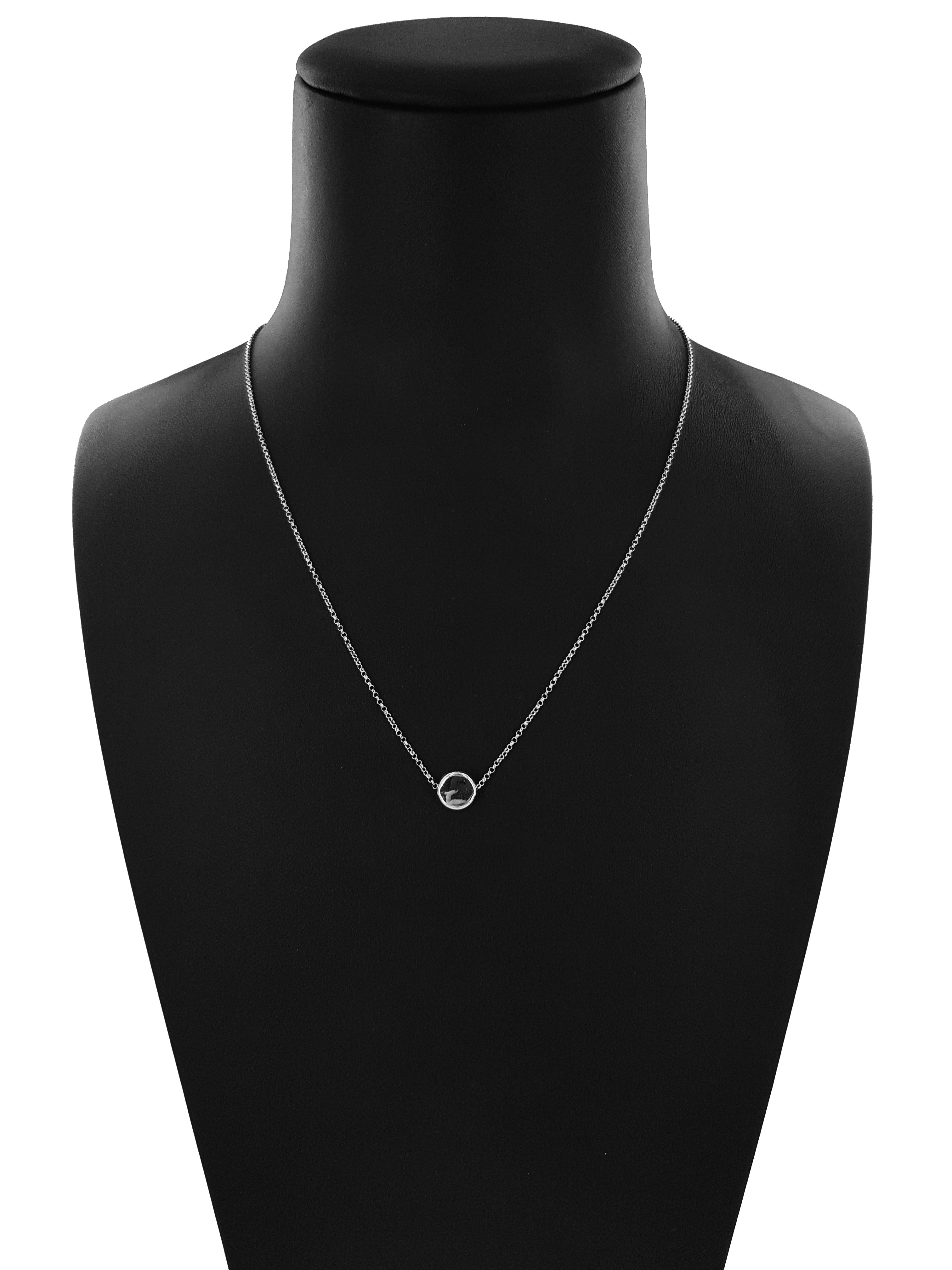 Collana Catena Minimal in Argento 925 con Cerchio