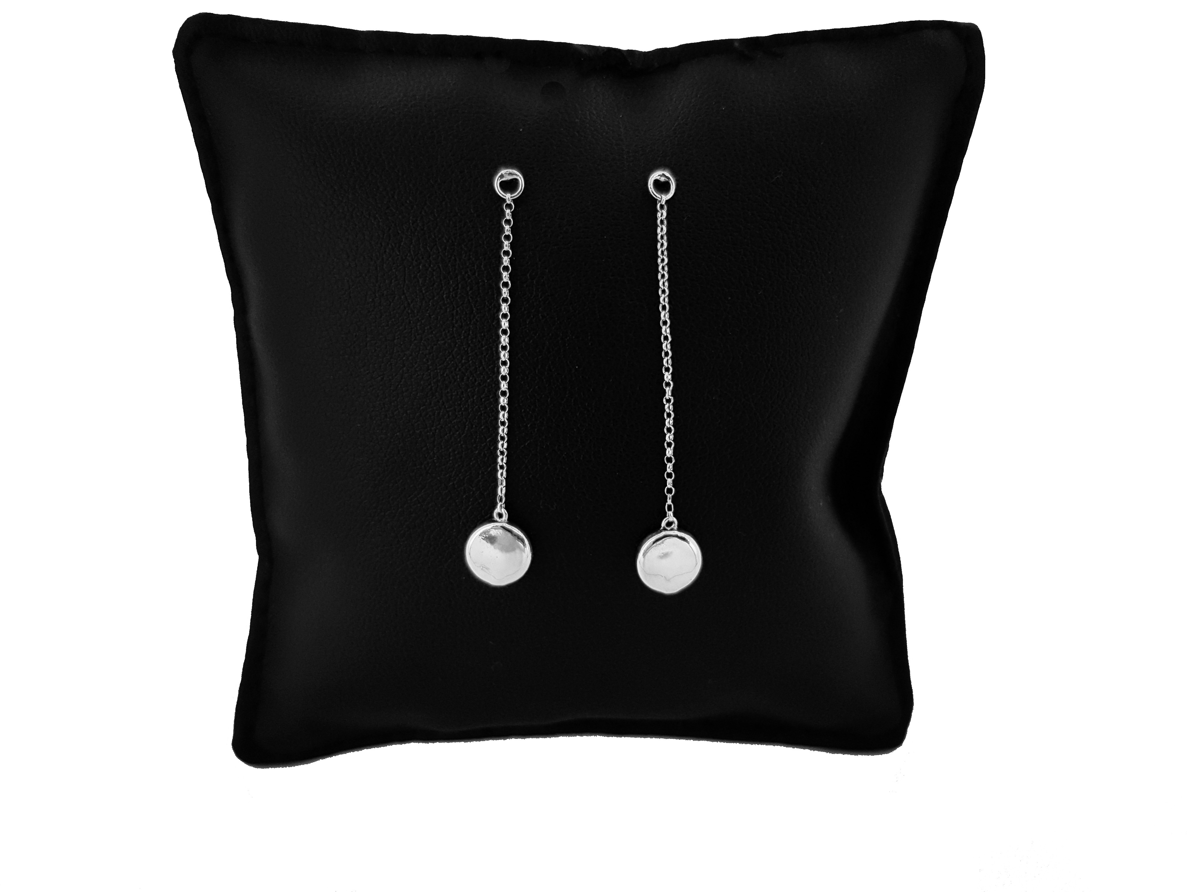 Orecchini Catena Minimal in Argento 925 con Cerchio