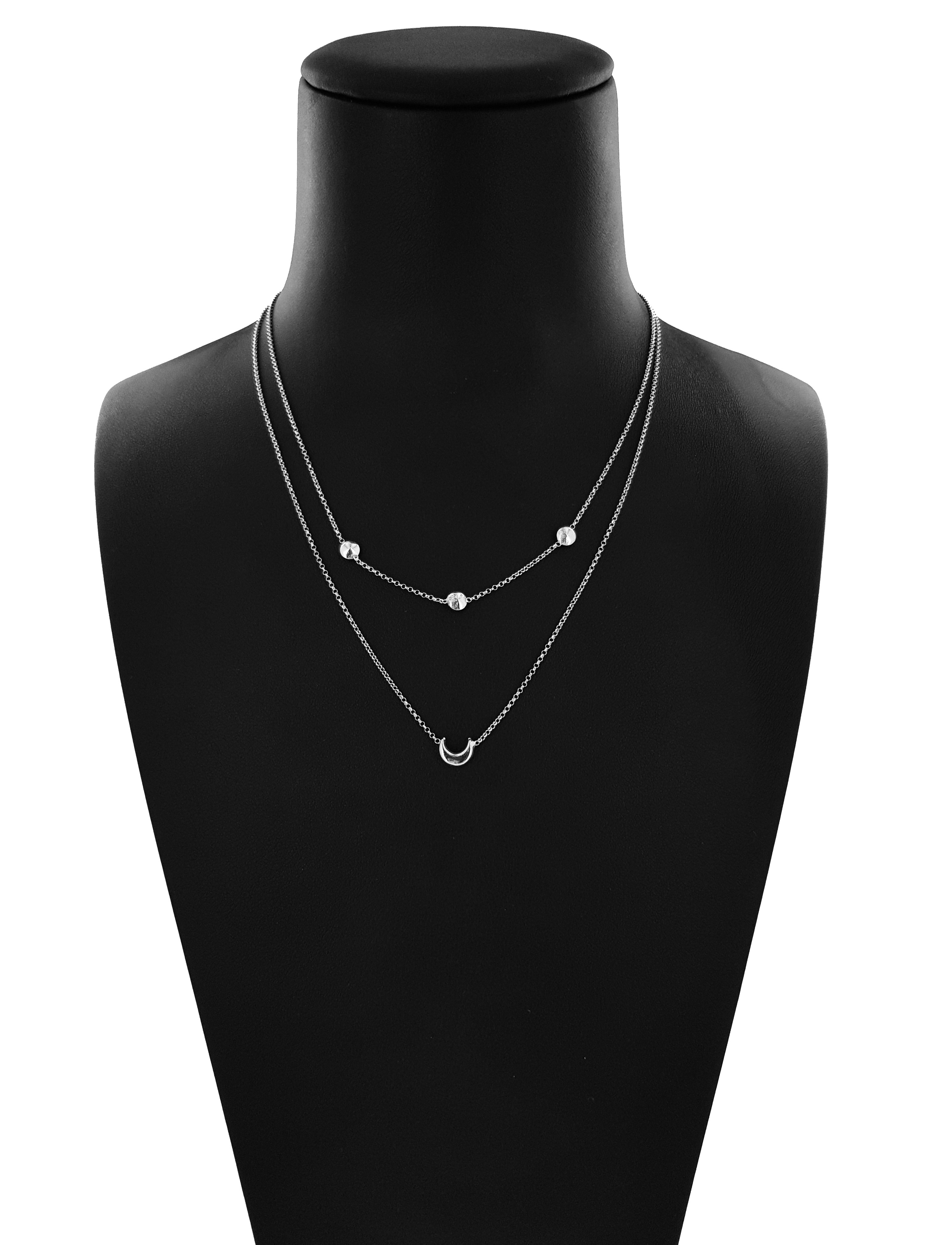 Collana Catena Minimal in Argento 925 Doppia