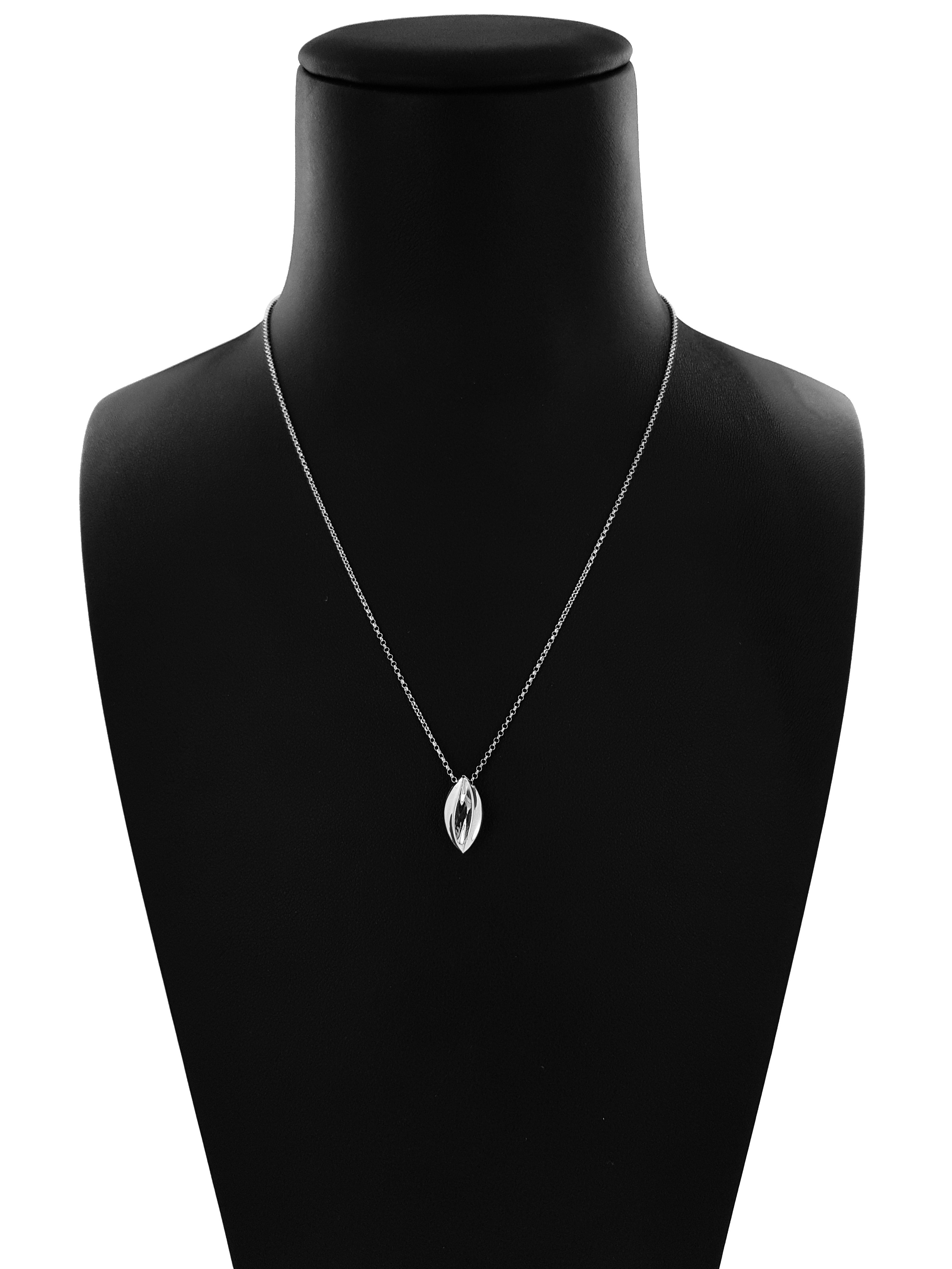 Collana Catena Minimal in Argento 925 con Pigna