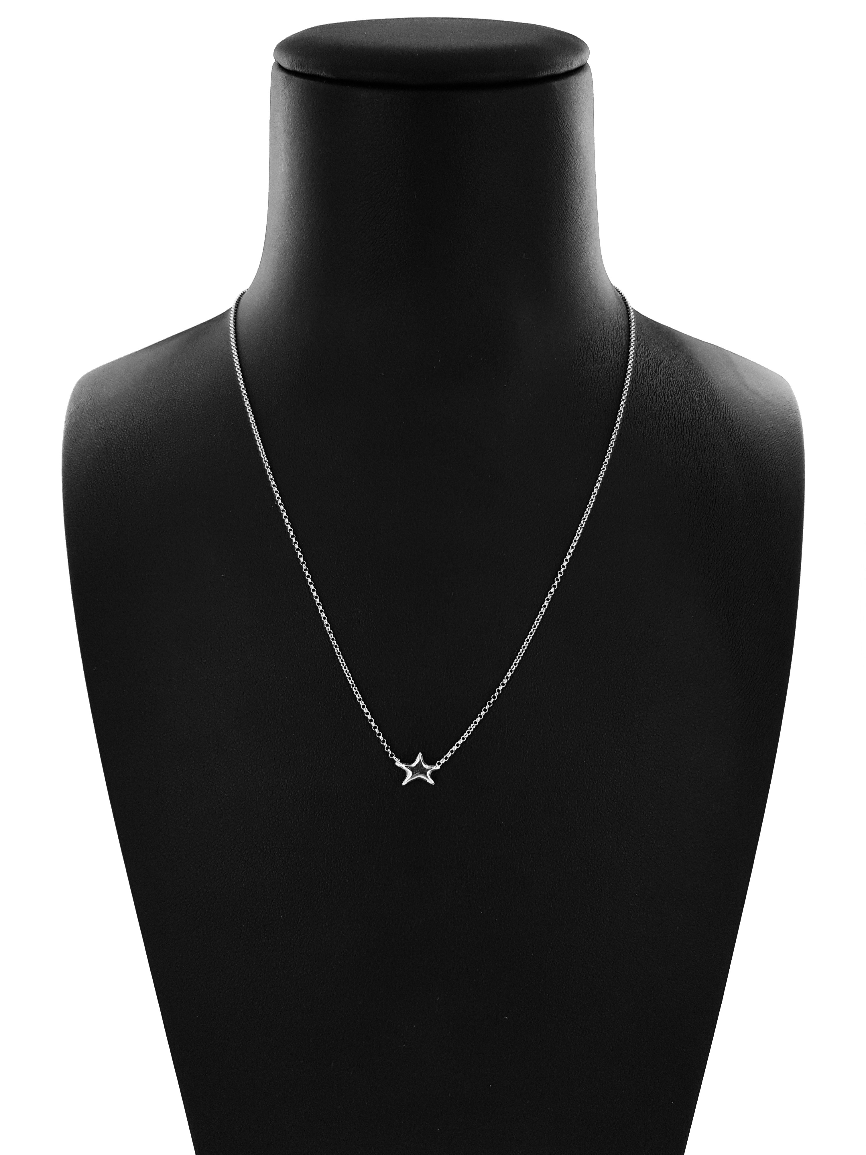 Collana Catena Minimal in Argento 925 con Stella