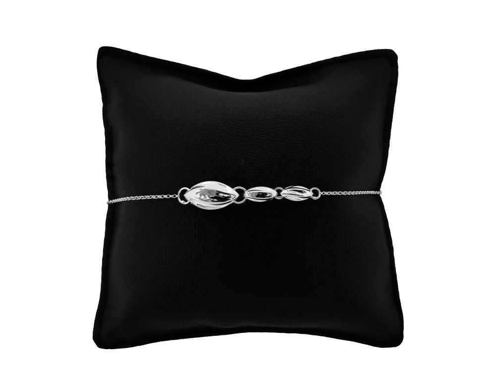 Bracciale Catena Minimal in Argento 925 con Pigna Scalare
