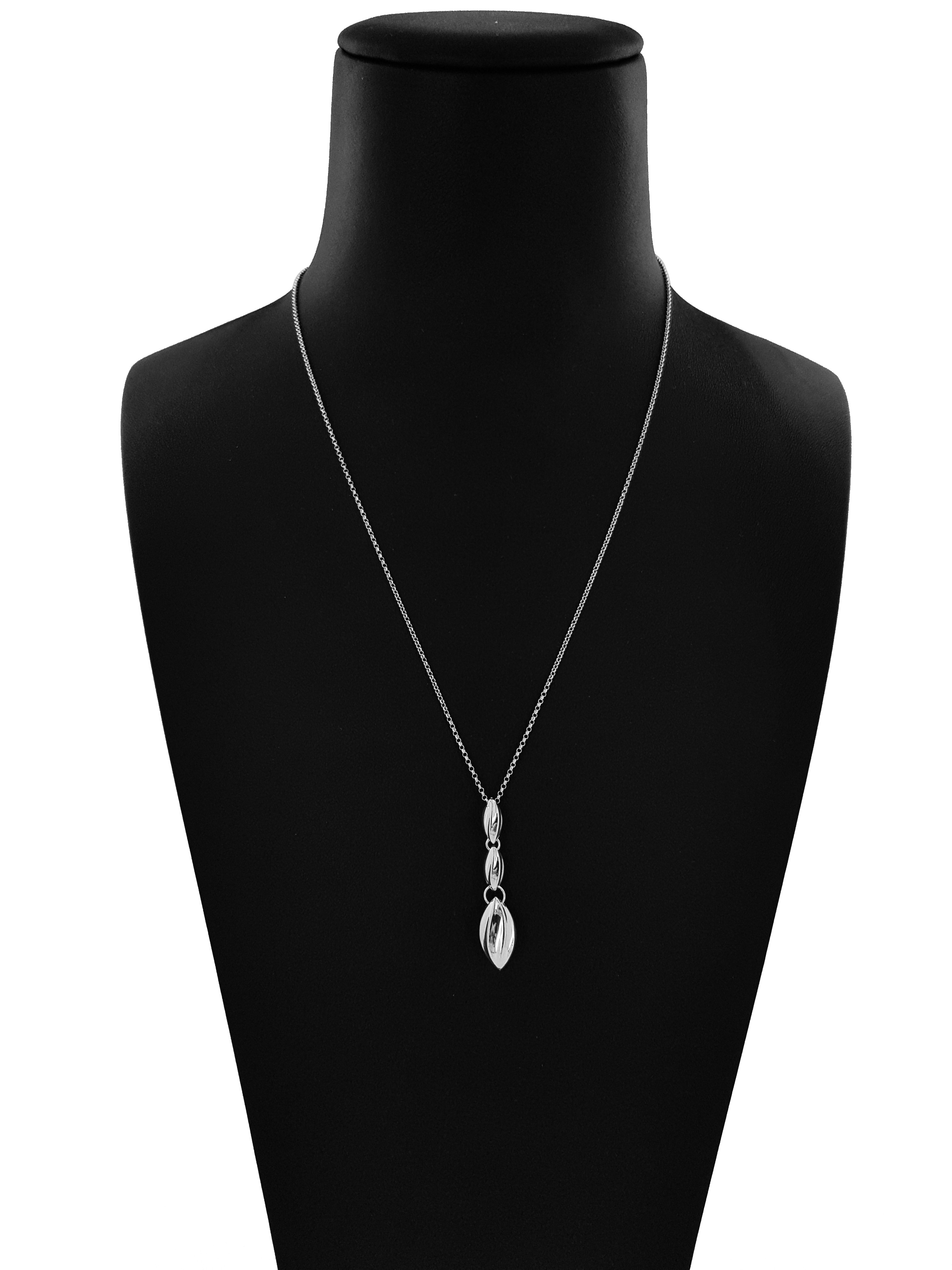 Collana Catena Minimal in Argento 925 con Pigne Scalate