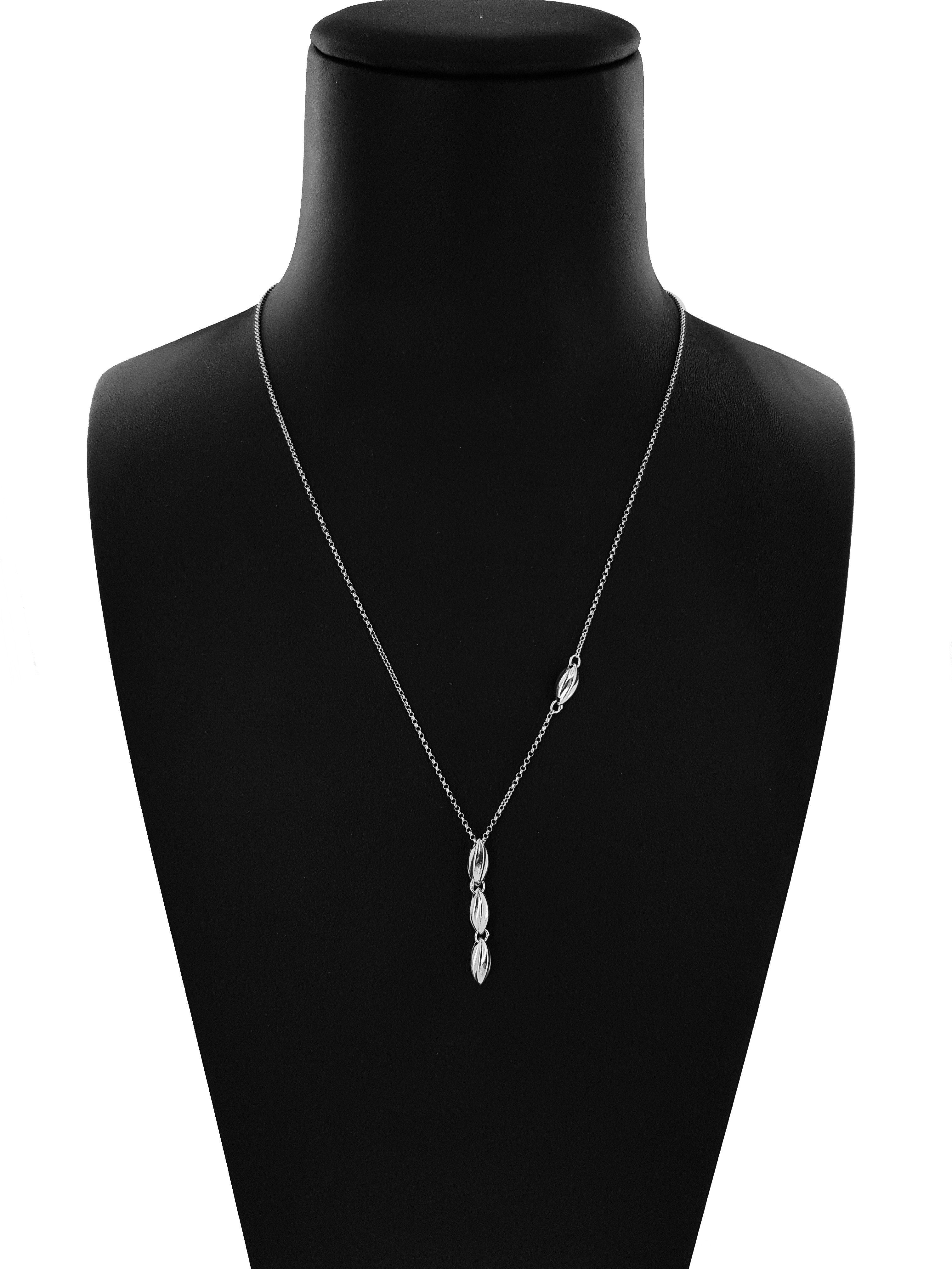 Collana Catena Minimal in Argento 925 con Pigne 