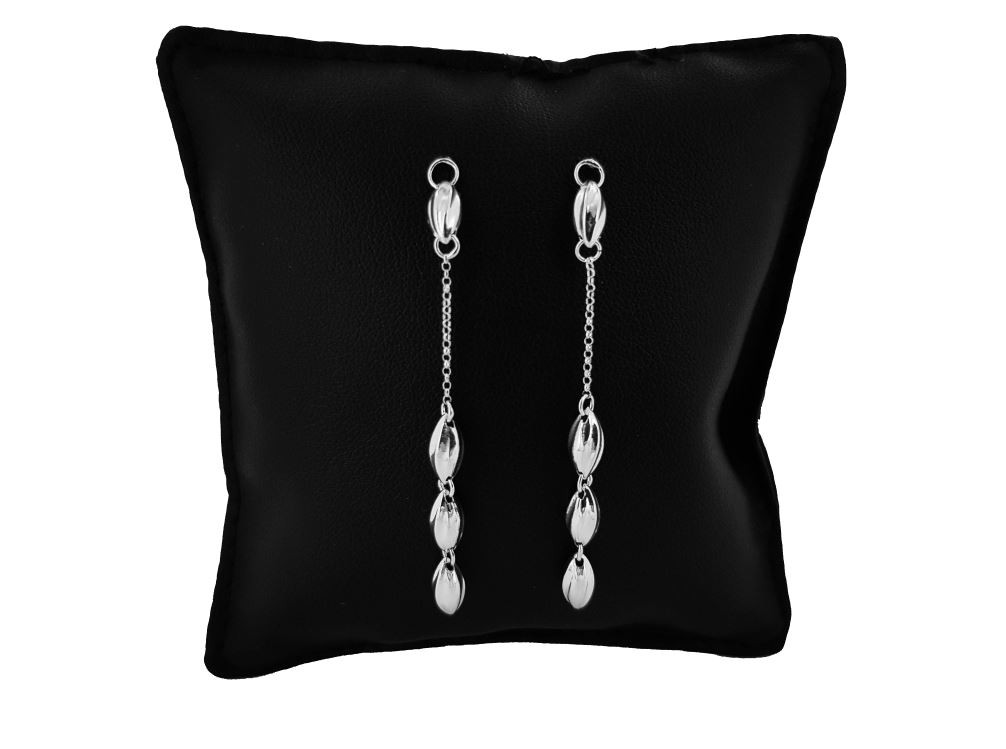 Orecchini Catena Minimal in Argento 925 con Pigne 