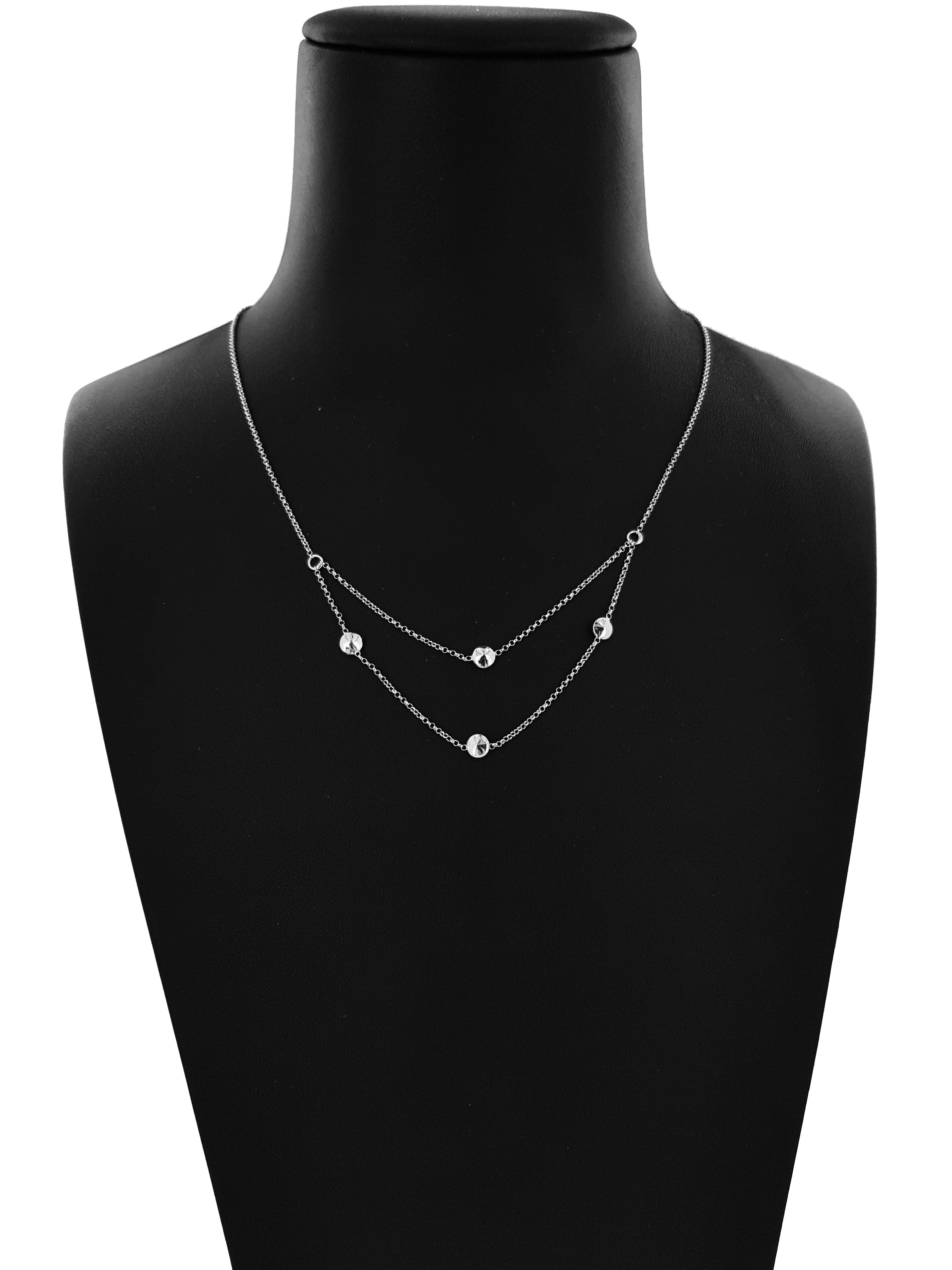 Collana Catena Minimal in Argento 925 Doppia 