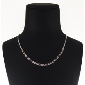 Collana in Argento 925 con pietre fuxia