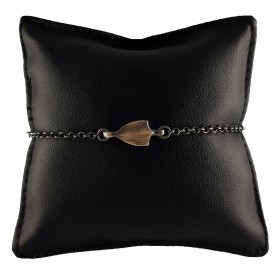 Bracciale Uomo in Argento 925 con Scudo Liscio