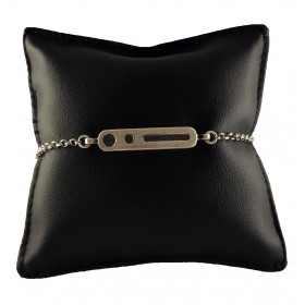 Bracciale Uomo in Argento 925 con Targa Lavorata