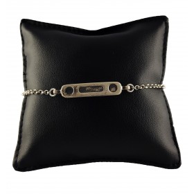 Bracciale Uomo in Argento 925 con Targa Lavorata 