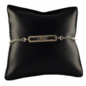 Bracciale Uomo in Argento 925 con Targa Lavorata
