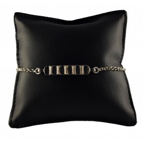 Bracciale Uomo in Argento 925 con Targa Lavorata 