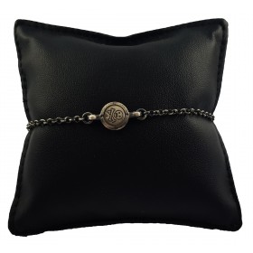Bracciale Uomo in Argento 925 con Teschio
