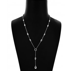 Collana in Argento 925 con Pendente a Goccia