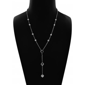 Collana in Argento 925 con Pendente a Rombo