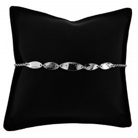 Bracciale Catena in Argento 925 con Foglie 