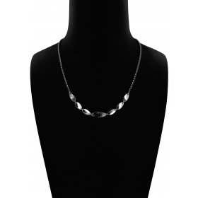 Collana Catena in Argento 925 con Foglie 