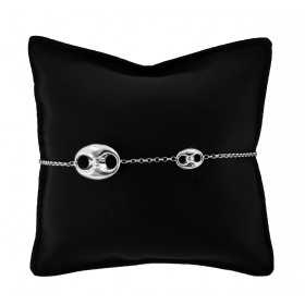 Bracciale Catena in Argento 925 con Maglia Marina Doppia