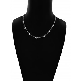 Collana in Argento 925 con Cuori