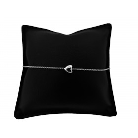 Bracciale Catena Minimal in Argento 925 con Cuore