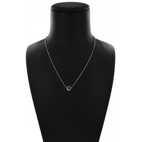 Collana Catena Minimal in Argento 925 con Cerchio