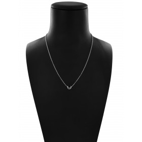 Collana Catena Minimal in Argento 925 con Luna 