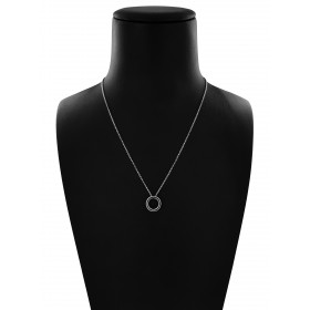 Collana Catena Minimal in Argento 925 con Cerchio