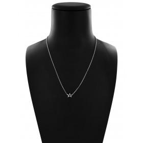 Collana Catena Minimal in Argento 925 con Stella