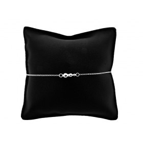 Bracciale Catena Minimal in Argento 925 con Elemento Tris