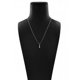 Collana Catena Minimal in Argento 925 con Pendente Tris