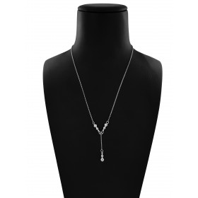 Collana Catena Minimal in Argento 925 con Pendente Tris