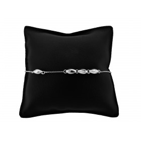 Bracciale Catena Minimal in Argento 925 con Pigne 