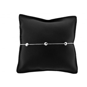 Bracciale Catena Minimal in Argento 925 con tre Cerchi