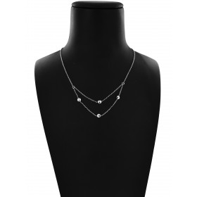 Collana Catena Minimal in Argento 925 Doppia 