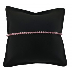 Bracciale Tennis Rosa in Argento 925